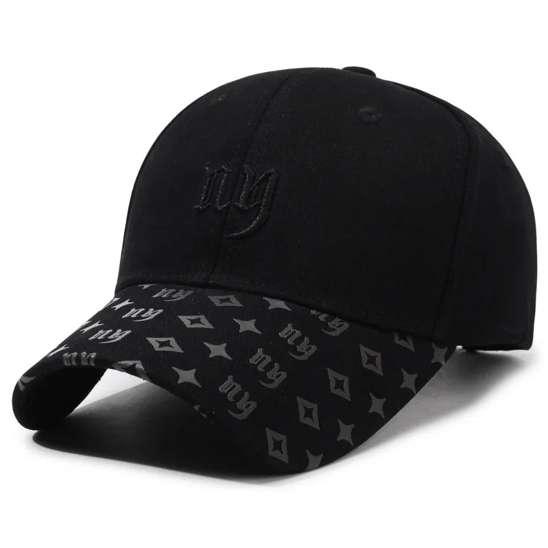 New Embroidered Letter Sports Baseball Hat Men Women Cotton Snapback Caps Outdoor Casual Sun Protection Dad Hats Tide