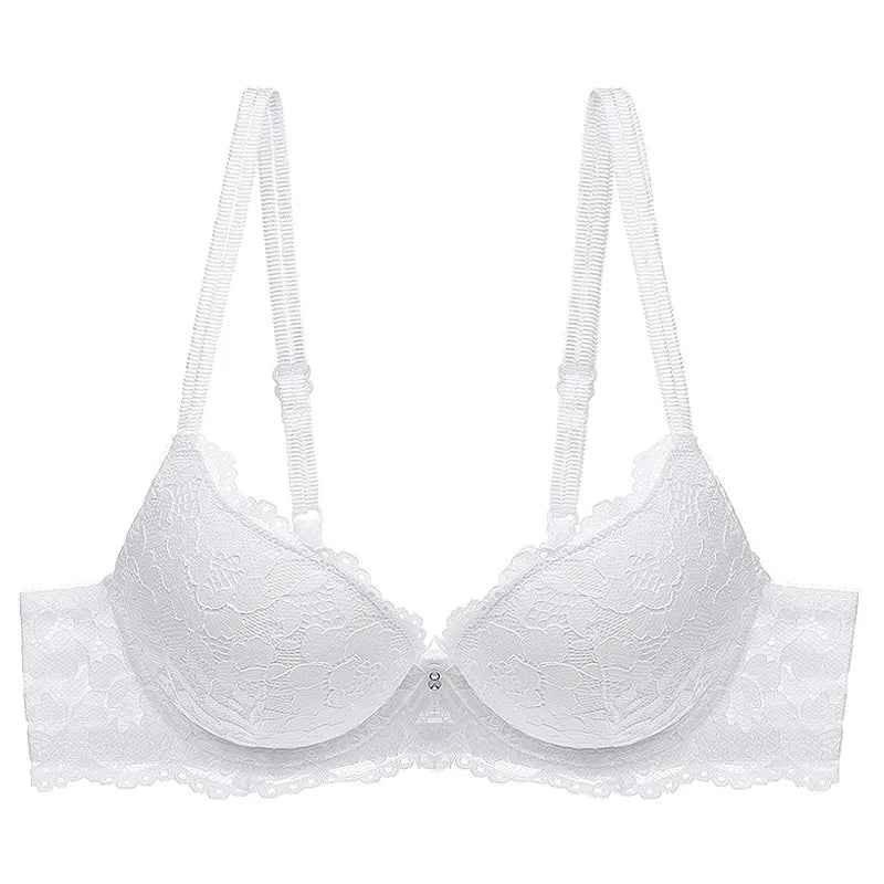 Women Sexy Lace Bra Padded Push Up Lingerie Intimates Elegant Ladies Underwear Casual Daily Female Bra