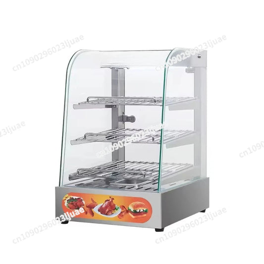 High Quality Electric Food Steamer 3 Layers Commercial Bread Pizza Warming Showcase Industrial Tart Warmer