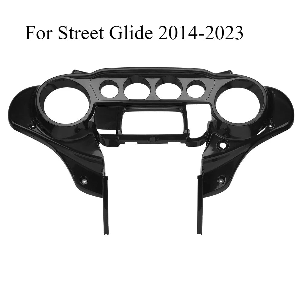 Motorcycle Front Outer Fairing and Instrument Bracket for Touring Street Glide ABS Windshield Cover Front Batwing Outer Fairing