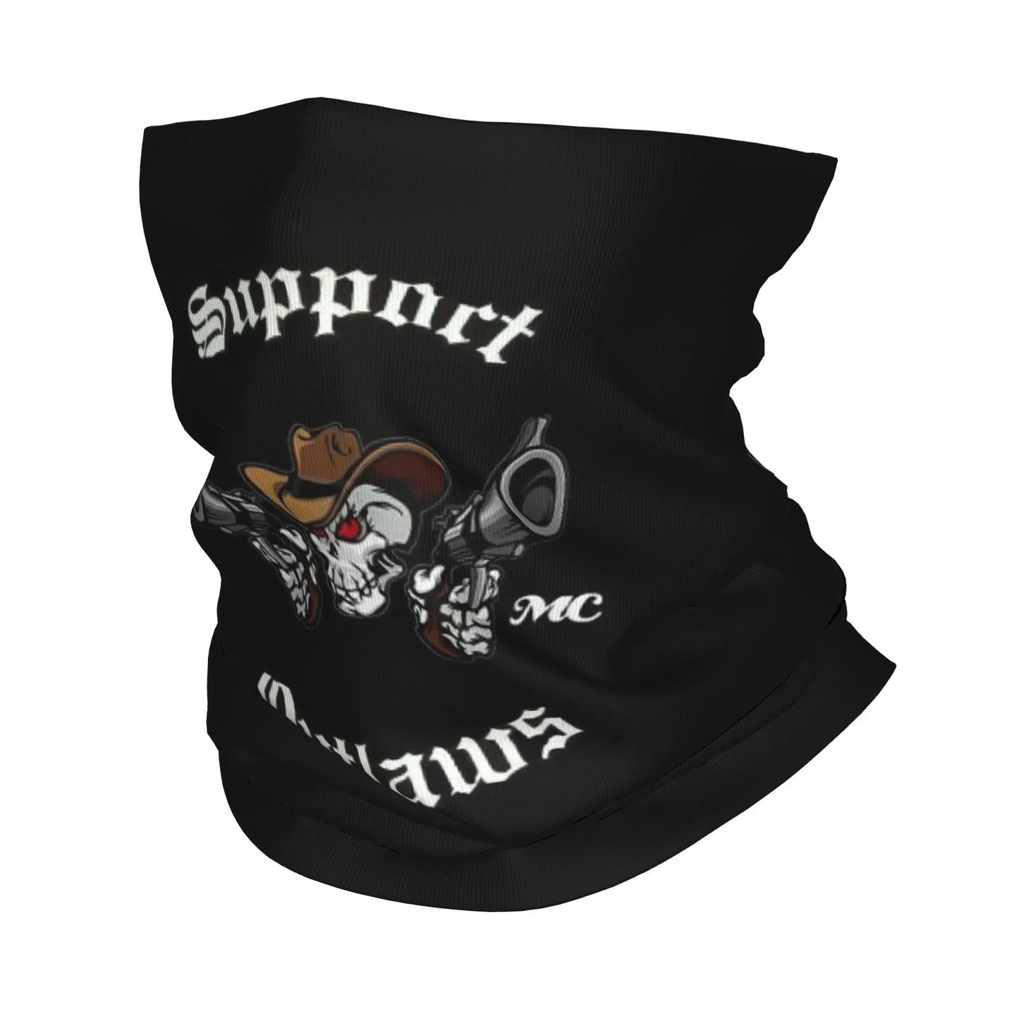 Outlaws Mc Support Bandana Neck Gaiter Printed Mask Scarf Multi-use Face Mask Running Unisex Adult Windproof