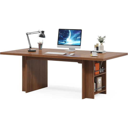 Computer Desk,Modern PC Table, Office Table, Work Table, Dining Table with Storage for Home Office, Desks, Conference Table