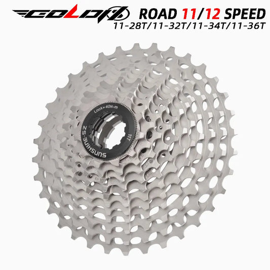 GOLDIX Ultralight CNC Road Bike Cassette 11/12 Speed k7 11S 12S 28T/32T/34T/36T Cassette Sprocket for SHIMANO HG
