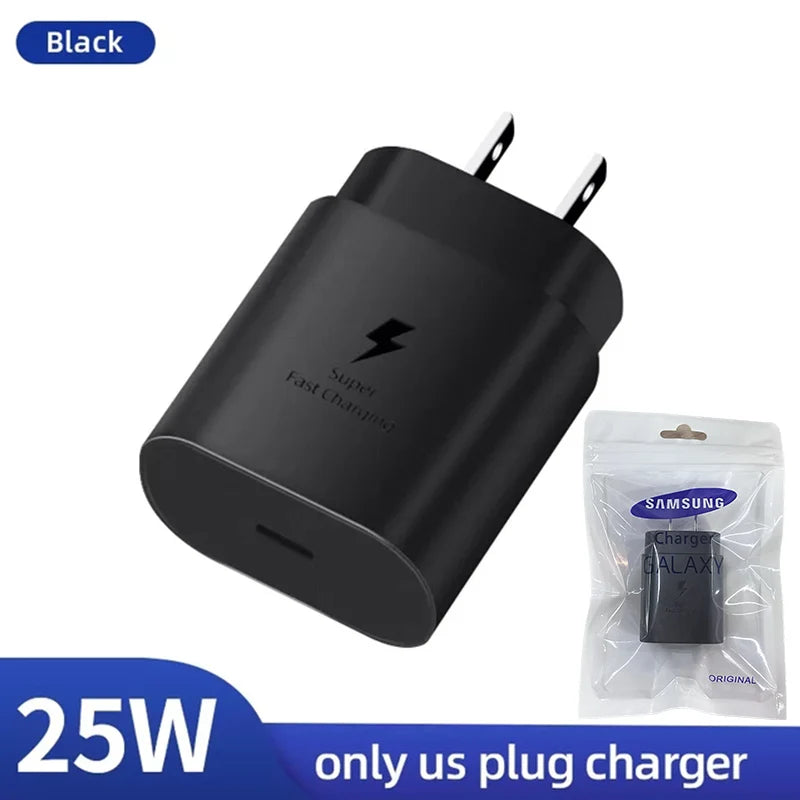 SAMSUNG 25W Charger 45W Adapter PD Type C Super Fast Charging Samsung Galaxy S26 S25 S24 S23 S22 Ultra A54 A34 Power Chargeur EU