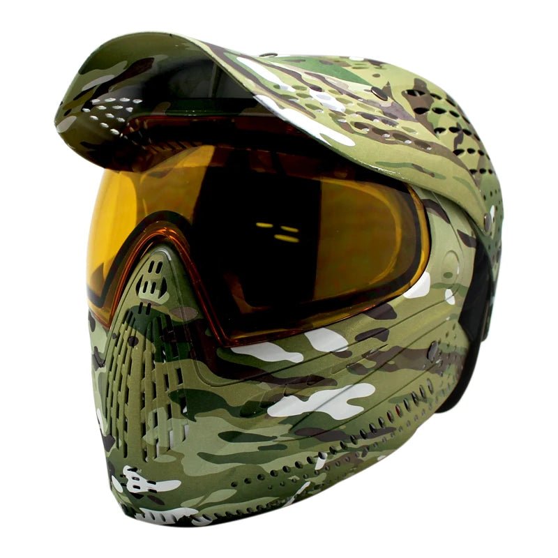 Lotus Camo Color Great III Paintball Mask Full Coverage Protector Helmet