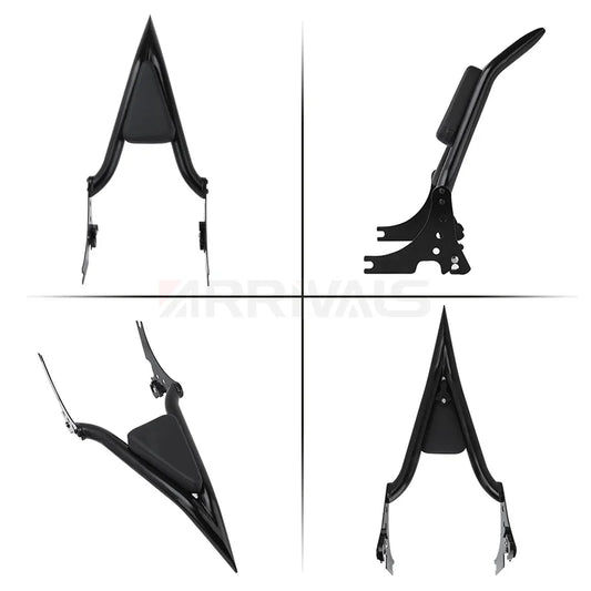 Motorcycle Rear Passenger Sissy Bar Backrest with Cushion Pad Detachable For Harley Sportster XL 1200 883 72 48 Iron 2004-2022