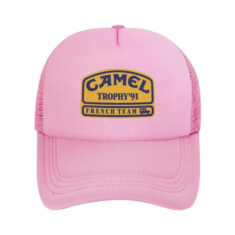 Camel Trophy 91 Print Mesh Baseball Cap Men Women Summer Sun Caps Street Hip Hop Hat Outdoor Sunshade Hat Daily