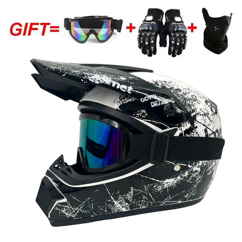 High Quality Motorcycle Off Road Racing Helmet ATV Forest DH Mountain Bike Full Helmet DOT Approved