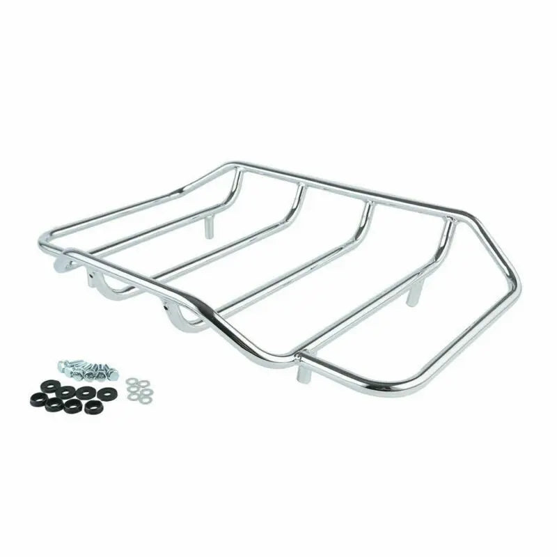 Chopped Trunk w/ Rack Razor Backrest For Harley Touring Road King Street Electra Glide 2014-2024 Motorcycle Accessories