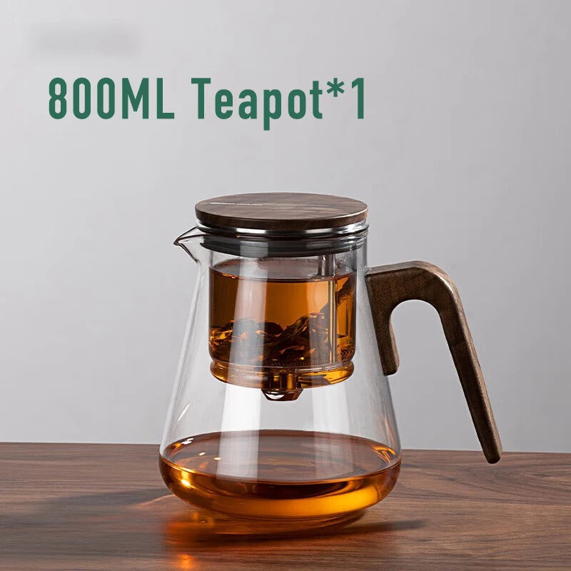 Bonston elegant cup insulation separation bubble teapot heat-resistant glass teapot simple filter tea cup 500ml