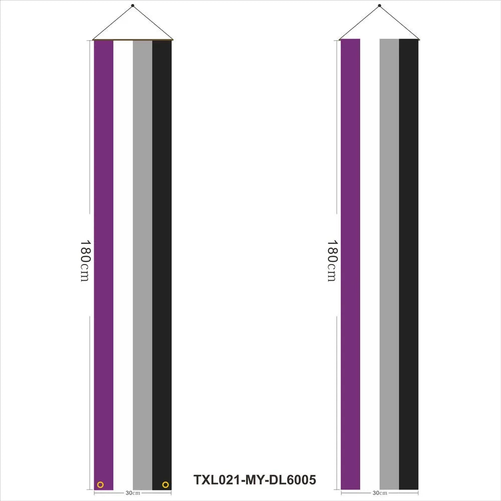 180cm Rainbow Flag Couplets LGBTQ Gay Pride Porch Hangings Outdoor Decorations Flags Lesbian Wedding Decor Banner