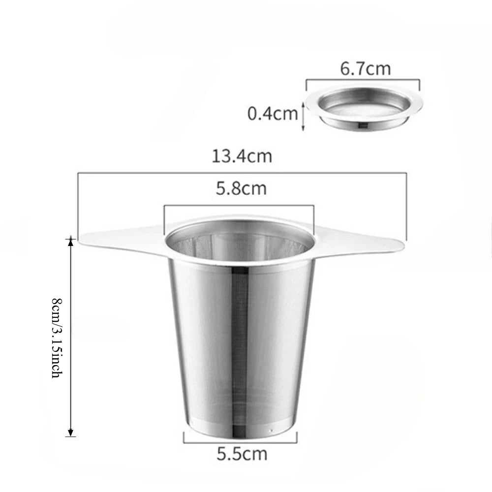 1PCS Reusable Tea Leak Stainless Steel Filter Coffees Infuser Basket Tea Strainer Teapot Cup Filter Multi- Teapot Infuser Leak