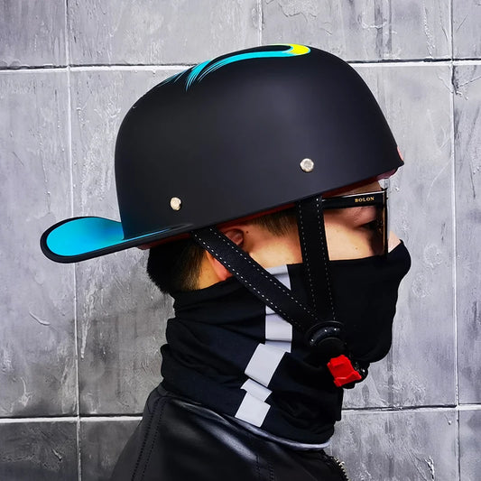 Motor Helmet Retro Motorcycle Helmet Moto Helmet Scooter Vintage Half Face Biker Motorbike Crash Moto Helmet Casco Moto DOT