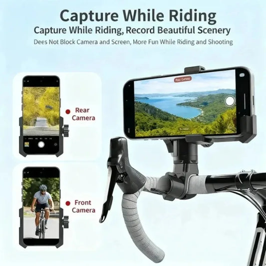 Shockproof Phone Holder for Road Mountain Riding for Bike Motorcycle Handlebar Bicycle 360° Rotating Navigation Mount Bracket