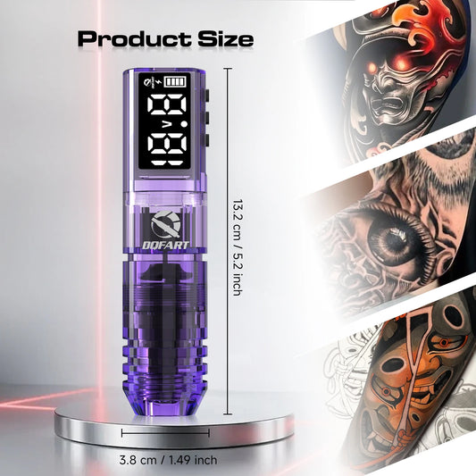 DQFART New Wireless Tattoo Machine Kit Tattoo Needles Tattoo Ink Cups Tattoo Pen Suitable for Tattoo Beginners Tattoo Artists