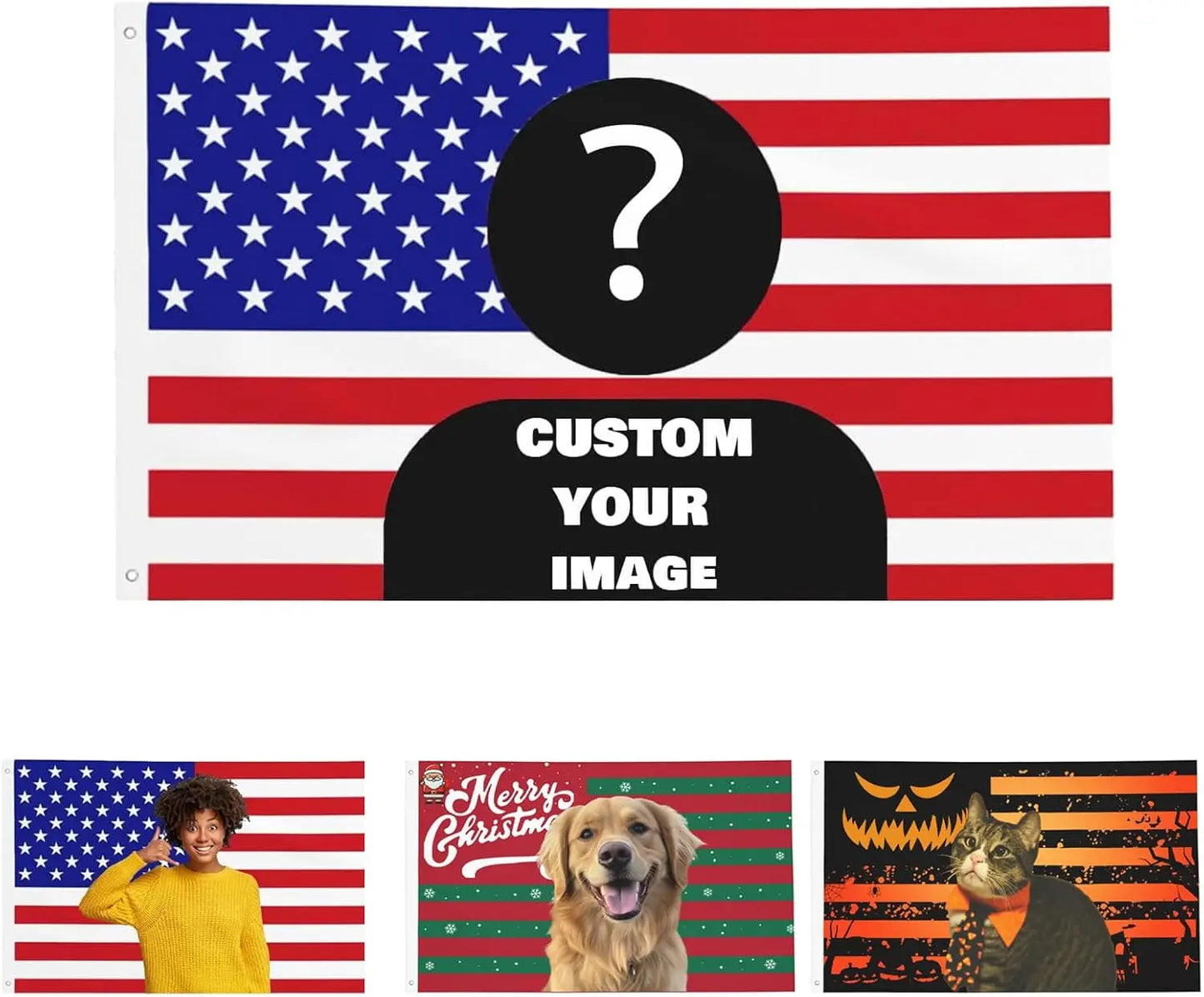 Custom Pride Flag 3X5 Ft Personalized Flags Design Your Image Funny Tapestry Poster For Decorate Clubs