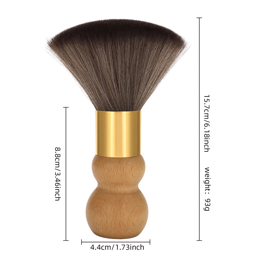 Professional Barber Duster Neck Face Brushes Hair Clean Soft Black Hairbrush Salon Cutting Hairdressing Styling Make Tools