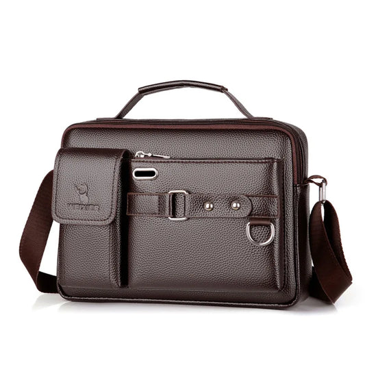 Brand Men Shoulder Bag Pu Leather Business Messenger Bag for Man 2022 New Vintage Small Male Crossbody Bags Designer Handbags 가방