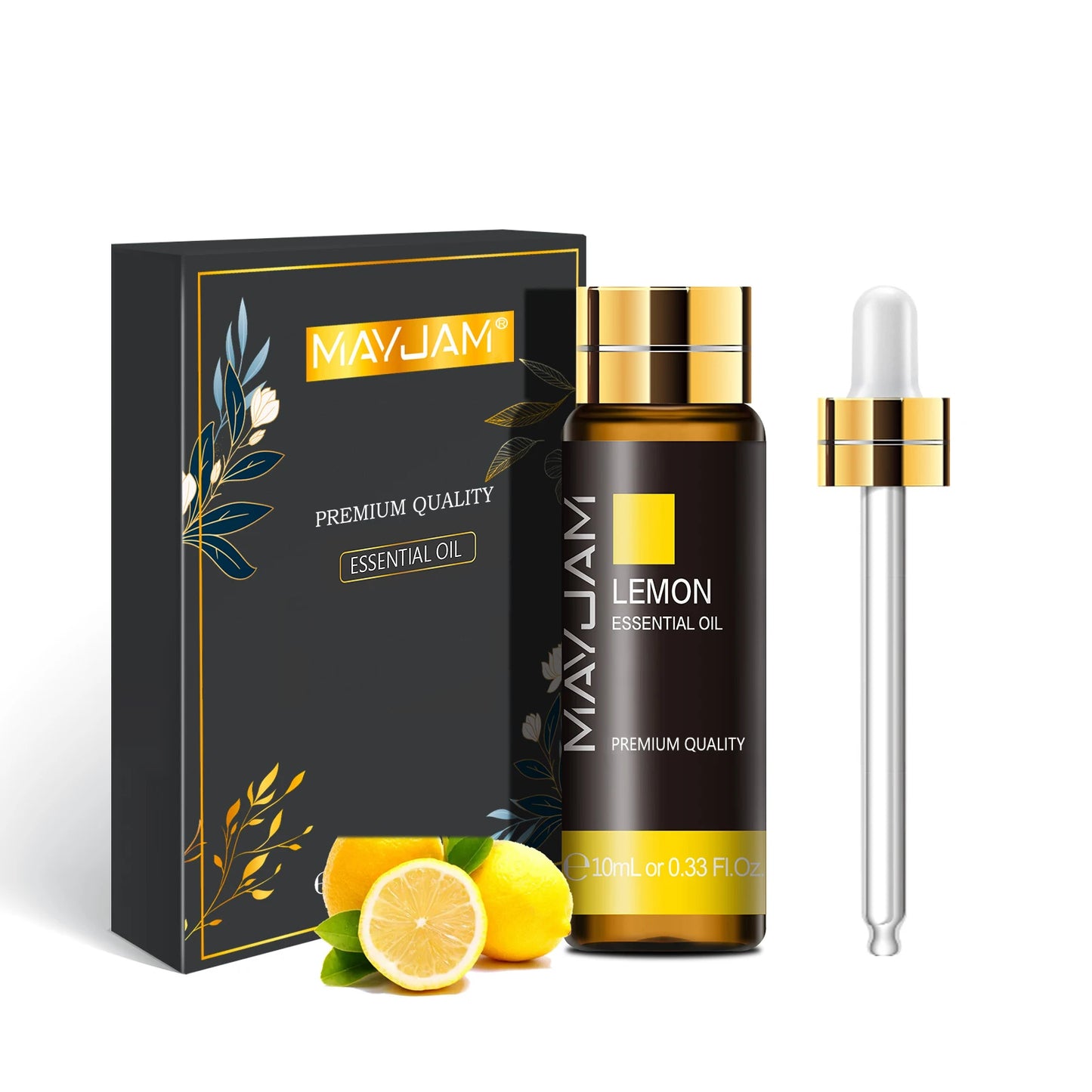 MAYJAM 10ml Pure Essential Oil Lavender Eucalyptus Vanilla Sandalwood Jasmine Bergamot Lemongrass Cinnamon Grapefruit 1pc