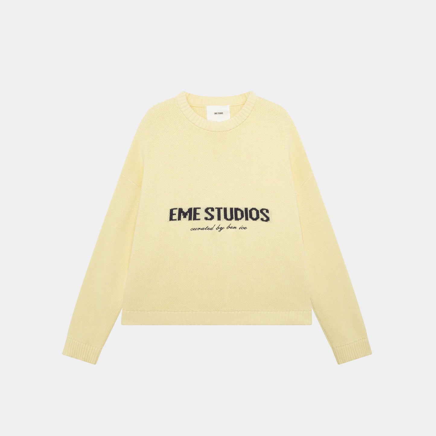 2026 EME Studio Winter Spain Version Of The Letter Printed Shirt New Unisex Loose Couple Personality Casual Fashion Sweater