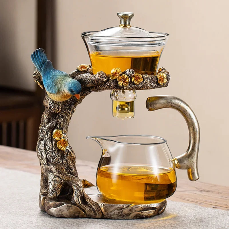 Glass Tea Set Home Kung Fu Tea Cup Magnetic Suction Teapot Artifact