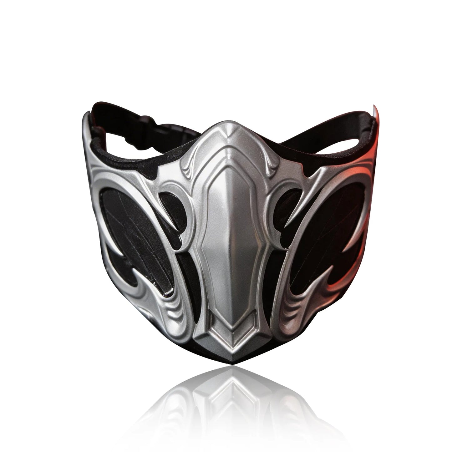 Mortal Kombat Mask Cosplay Sub-Zero Scorpion Half Face Resin Masks Halloween Carnival Dress Up Party Costume Props Deluxe