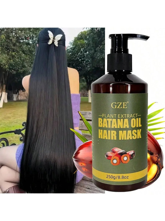 GZE Batana Oil Hair Mask - Deep Repairing for Damaged, Dry Hair - Intense Hydration - For Frizzy, Nourishes & Strengthens