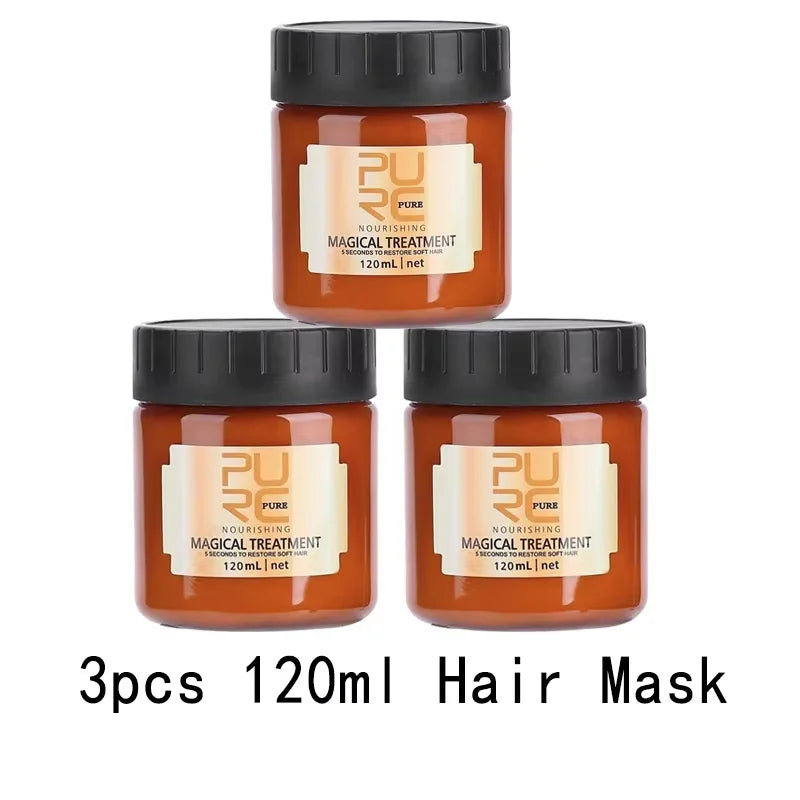PURC Argan Oil Hair Mask Repair Damaged Frizz Masks Nourishing Smoothing Magic Hair Treatment Conditioner Hair Care
