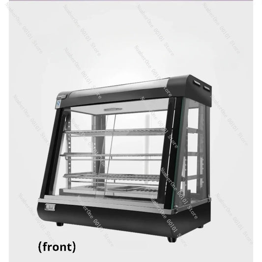 Commercial Food Warmer Countertop Pizza Warmers Display Pastry Patty Warmer Case for Buffet Restaurant Heater Food Service 1.5KW
