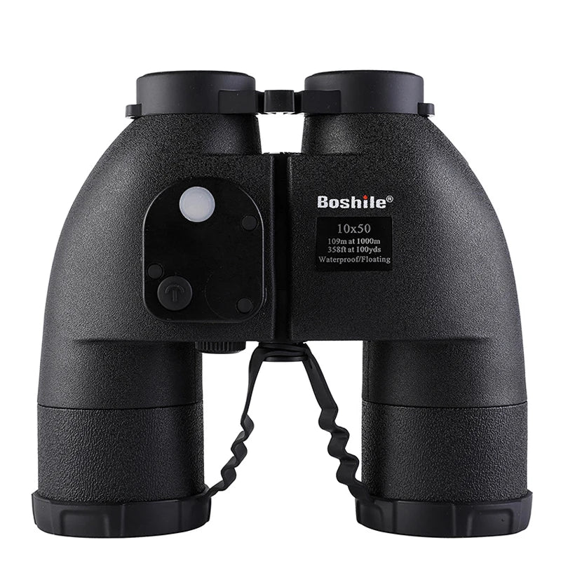 Nautical Binoculars Boshile 10x50 Rangefinder Compass Telescope High Powered Nitrogen Waterproof Coordinates Distance