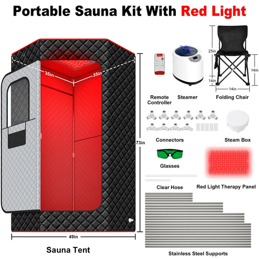 For Salle De Sauna Spa Tubs & Rooms Indoor Outdoor Infrared Portable Tent Sauna Heater Kit with Control Panel