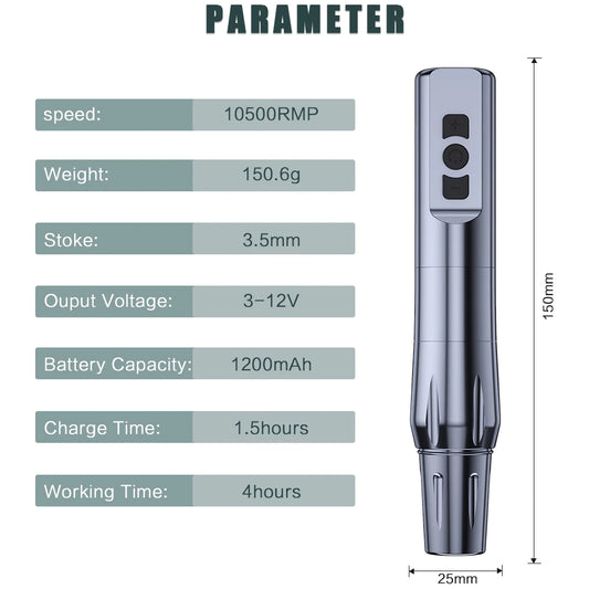 Clearance sale Wireless Tattoo Machine Rotary Tattoo Pen Original German Motor Power Battery Fast Charge Stroke 3.5mm