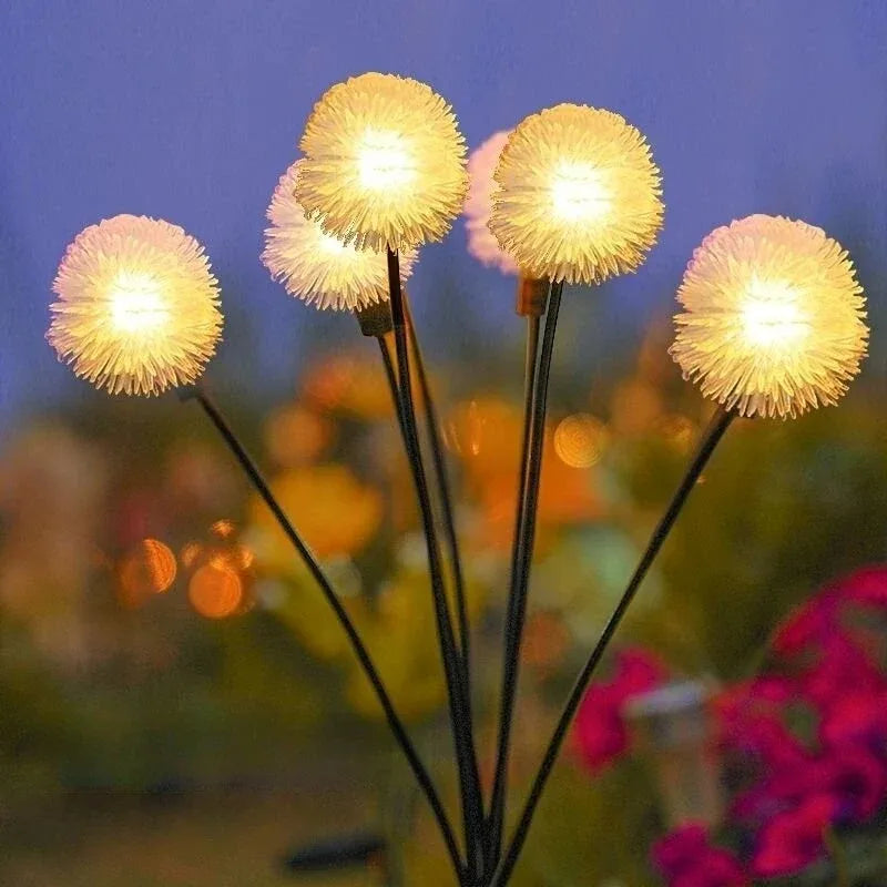 Solar 6LEDS Jellyfish Lights Mushroom Lights Solar Ground Plug Atmosphere Lights Garden Decoration Lights Lawn Lights
