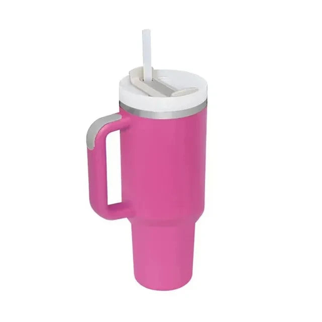 40oz H2.0, 304 Stainless Steel Vacuum Insulated Tumbler With Lid Straw For Water Cold Warm Thermal Coffee Car Cup