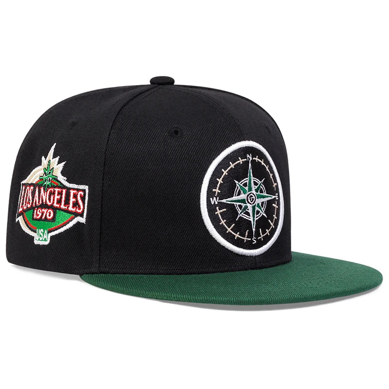 1piece Unisex Compass Embroidery Hip Hop Hat Outdoor Adjustable Sunscreen Leisure Hat Spring Summer Travel Tourism Vacation
