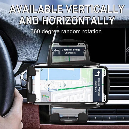 Wireless Charger Car Mount for Air Vent Mount Car Phone Holder Rotating Intelligent Infrared Fast Wireless Charging Charger