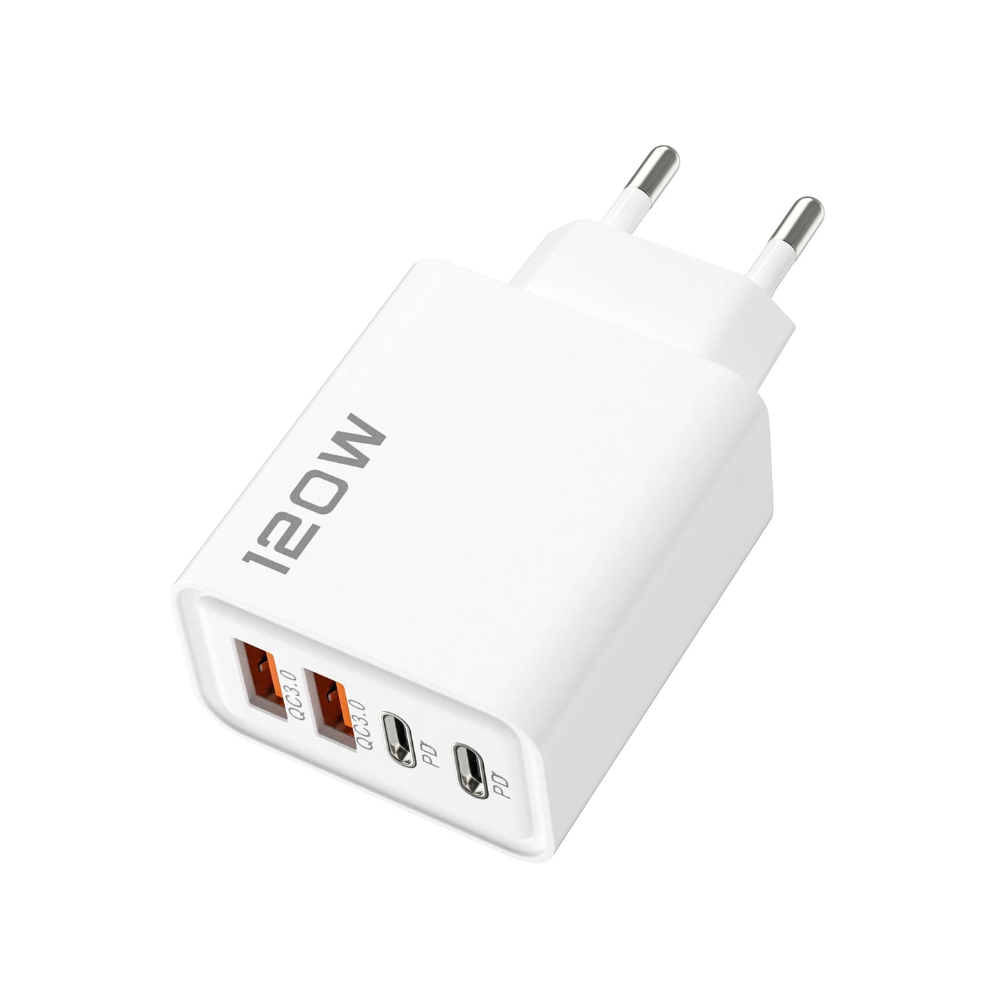 Xiaomi 120W Phone Fast Charger 4 Ports USB C Charger Quick Charge 3.0 USB Type C Fast Charging Adapter for Samsung iPhone Xiaomi