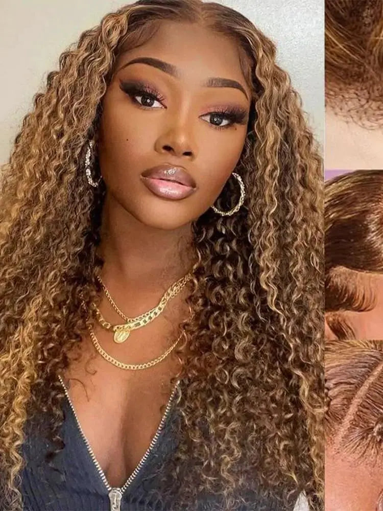 13x6 Deep Wave Lace Front Wigs Human Hair 180 Density Pre Plucked with Baby Hair Water Wave Wigs for Women Glueless 427 curly wi