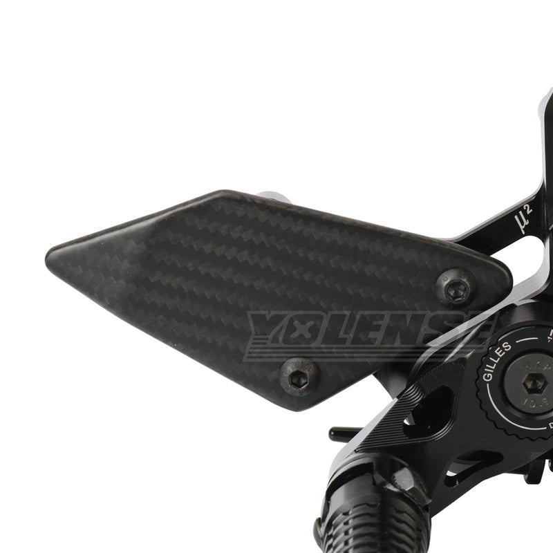 Motorcycle Carbon Fiber Adjustable Footrests Rear Set Footpeg Rearset Foot Peg Pedal For PANIGALE V4 Panigale V4S 2025