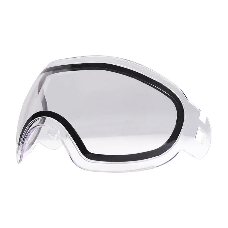 Spunky II Black Paintball Archery Mask Made of Soft PE and Hard Nylon with Thermal Anti-Fog Goggle