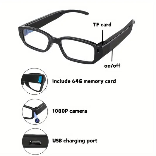Portable 1080P HD Mini Glasses With Camera Video Recorder Wearable glasses Camera Outdoor Sports DV DVR Surveillance Camcorder