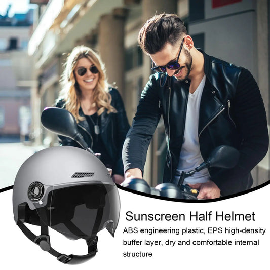 Motorcycle Helmet For Men Women Classic Retro Scooter Vintage Half Helmet Ultralights Cycling Bike Bicycle Motorcycle Helmets