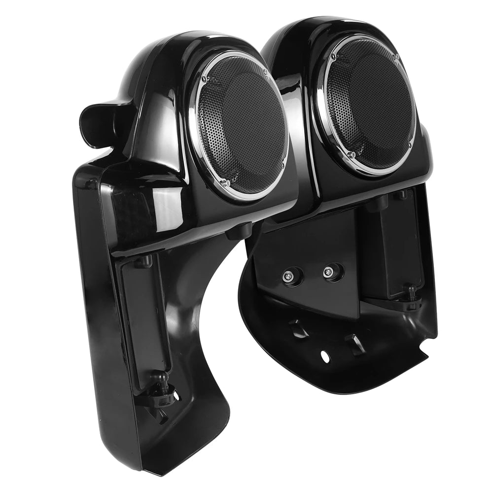 Motorcycle Lower Vented Fairing 6.5" Speakers Boxes Pod For Harley Touring Road Glide Electra FLHX FLTRX FLHTK 2014-2024