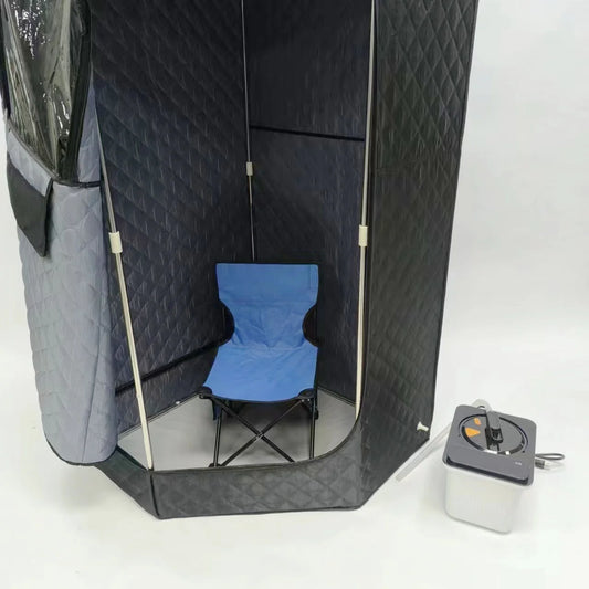For Steam Room Beneficial Skin 4.0L Machine Slimming Bath SPA Health Simple Joint Steel Frame Portable Sauna Household