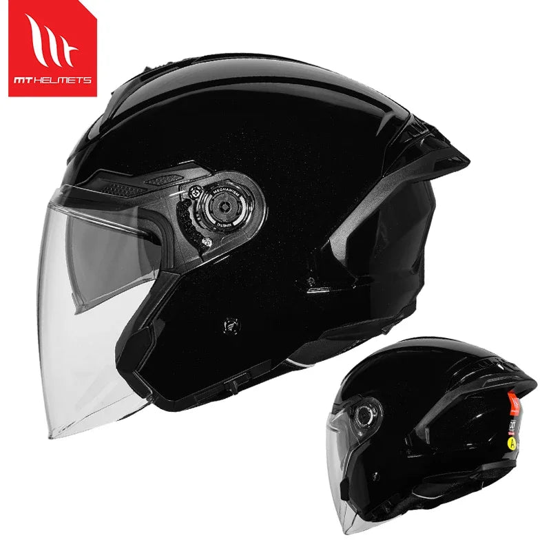 Spain MT Motorcycle Helmet ECE DOT Certification Half Helmet Men Capacete Cascos Para Moto 3/4 Open Face Casco Electric Motobike