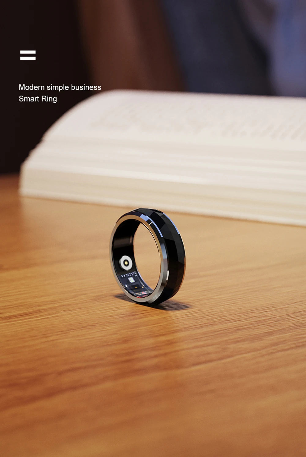 2026 New Smart Ring, Fidget Spinner Anxiety Relieve Ring with Charging Case for Men, Health and Sleep Monitor, 5ATM Waterproof