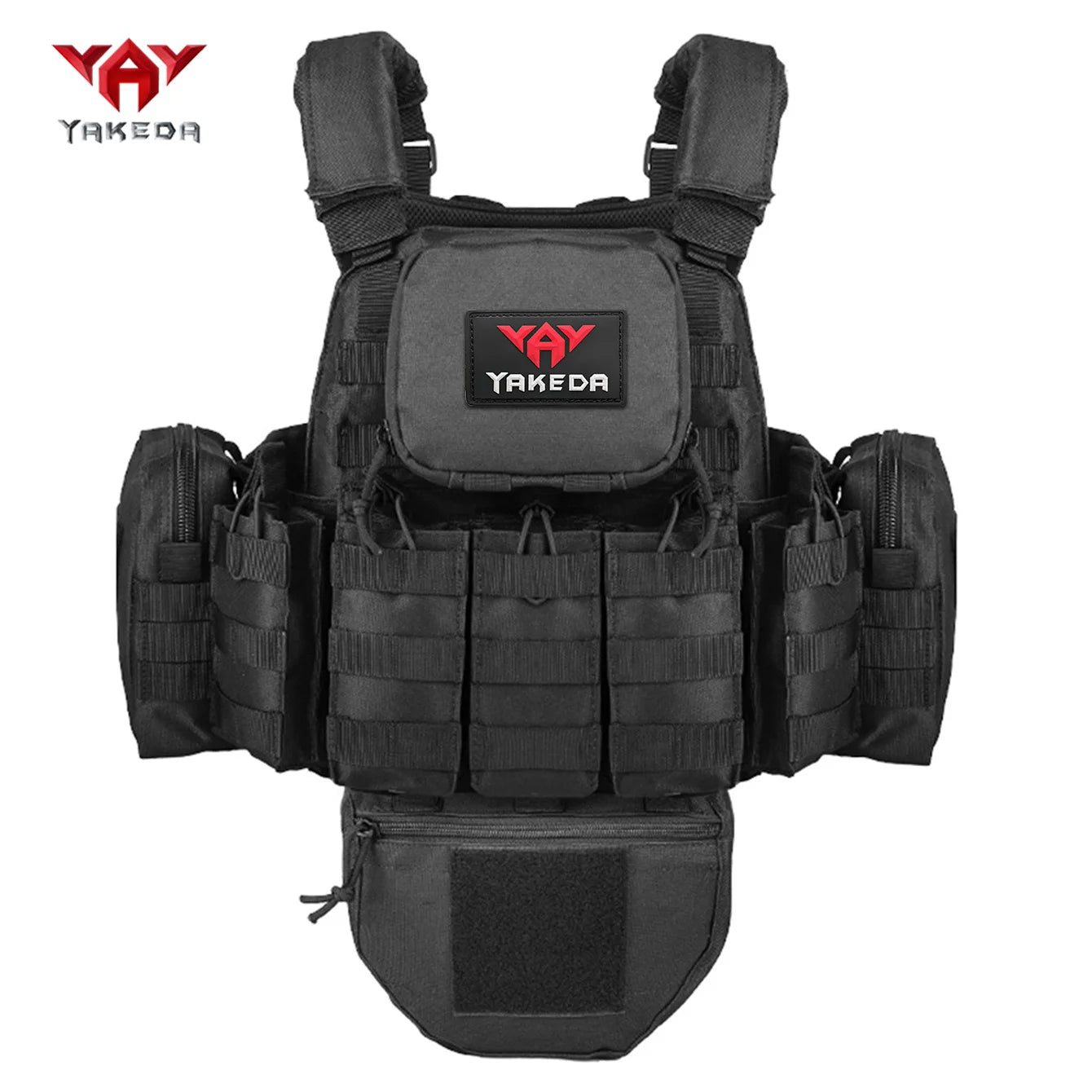 YAKEDA The eight-piece hunting vest has multiple storage bags and is suitable for hunting training and other scenarios