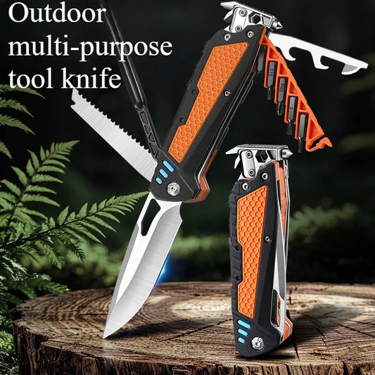 2025 New Outdoor Popular Multi Functional Folding Combination Tool for Convenient Camping and Hiking EDC Survival Equipment