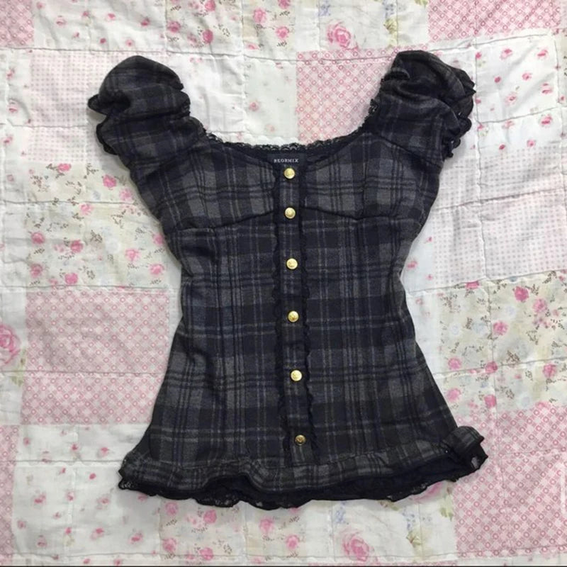 Y2k Summer New Solid Sling Tops Kawaii Lace Bow Inside A Sling Vest 90s Aesthetics Crop Top Women Pink Tank Top Fashion Punk Top