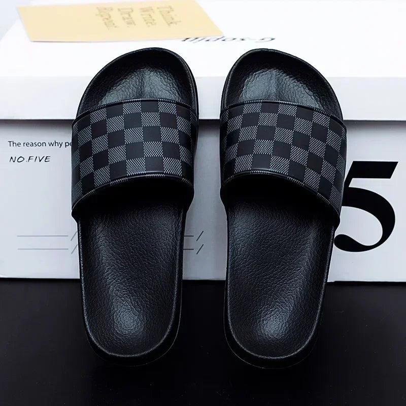 Summer Casual New 2025 Hot Anti-slip Quick-drying Outdoor Slippers, Comfortable Men's Large-sized Flat-heeled Flip-flops